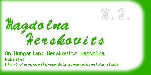 magdolna herskovits business card